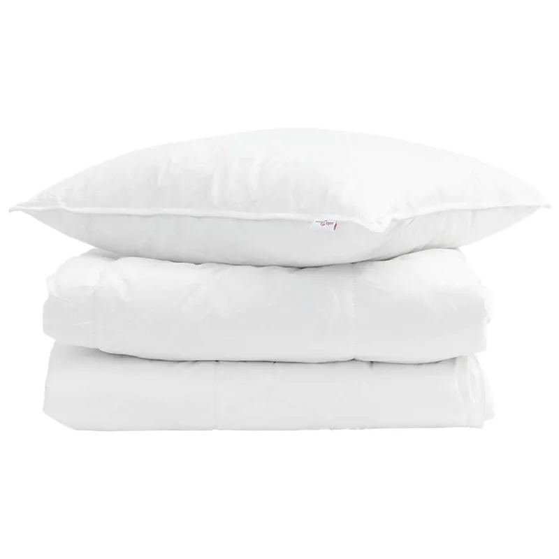 Vasaros antklodė su pagalve 2 pcs Balta Plunksna