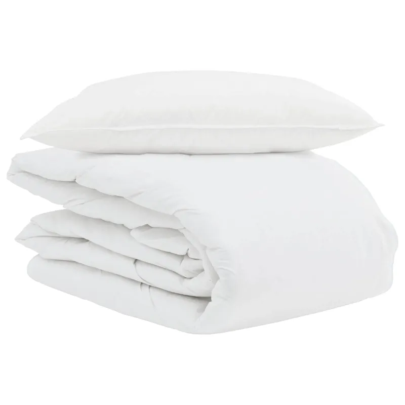 Vasaros antklodė su pagalve 2 pcs Balta Plunksna