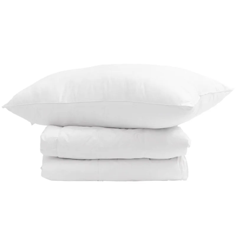 Žiemos antklodė su pagalve 2 pcs Balta Plunksna