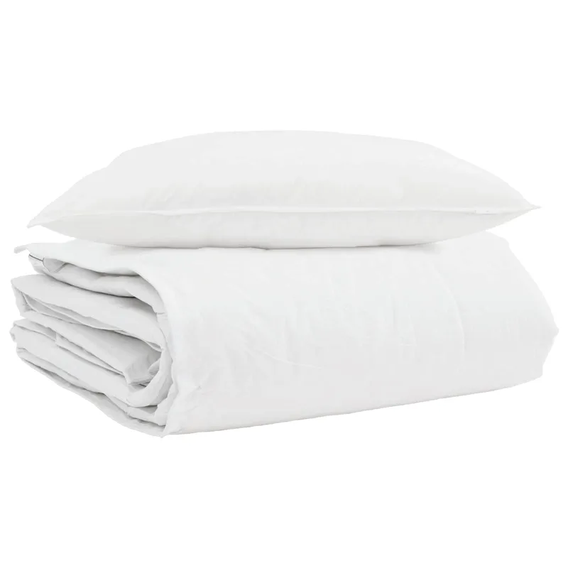Žiemos antklodė su pagalve 2 pcs Balta Plunksna