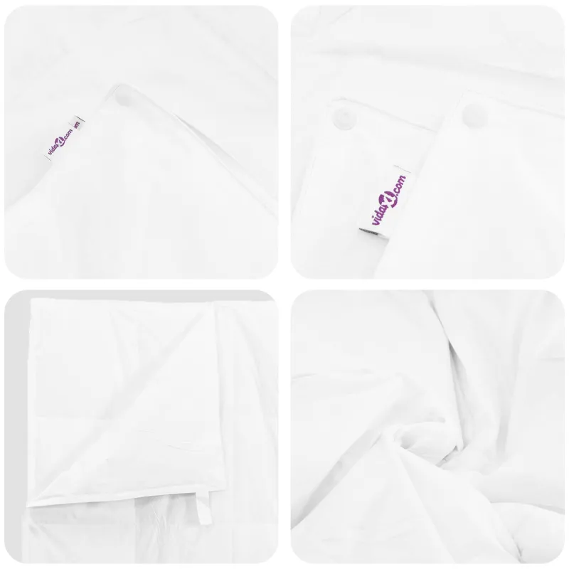 2-in-1 Antklodė su pagalve 2 pcs Balta Plunksna
