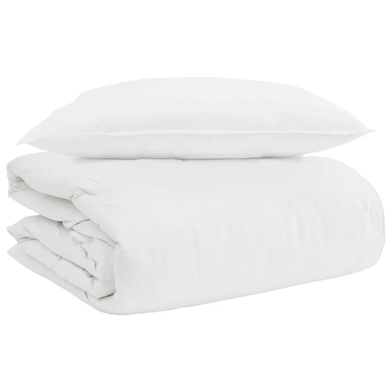 2-in-1 Antklodė su pagalve 2 pcs Balta Plunksna