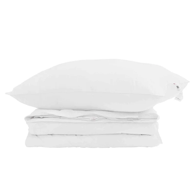 2-in-1 Antklodė su pagalve 2 pcs Balta Plunksna