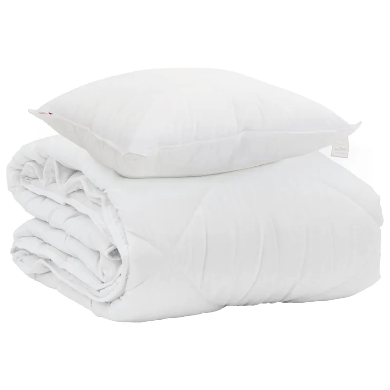Vasaros antklodė su pagalve 2 pcs Balta Mikropluoštas