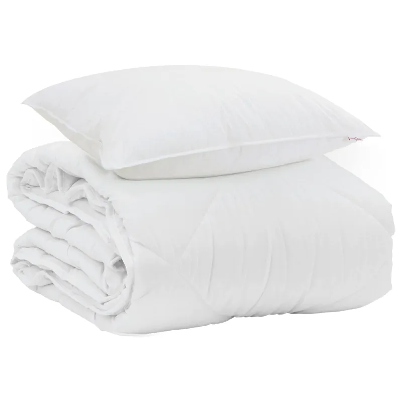 Vasaros antklodė su pagalve 2 pcs Balta Mikropluoštas