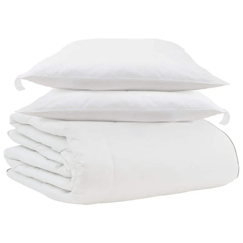 Žiemos antklodė su pagalve 3 pcs Balta Plunksna