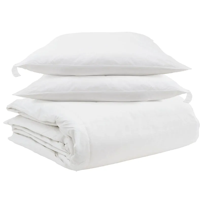 Antklodžių rinkinys su pagalve 3 pcs Balta Plunksna
