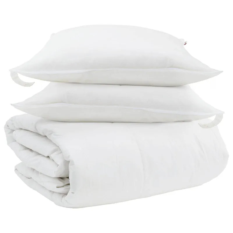 Antklodžių rinkinys su pagalve 3 pcs Balta Plunksna