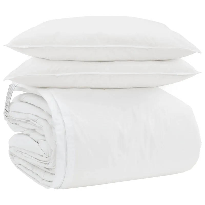 Antklodžių rinkinys su pagalve 3 pcs Balta Plunksna