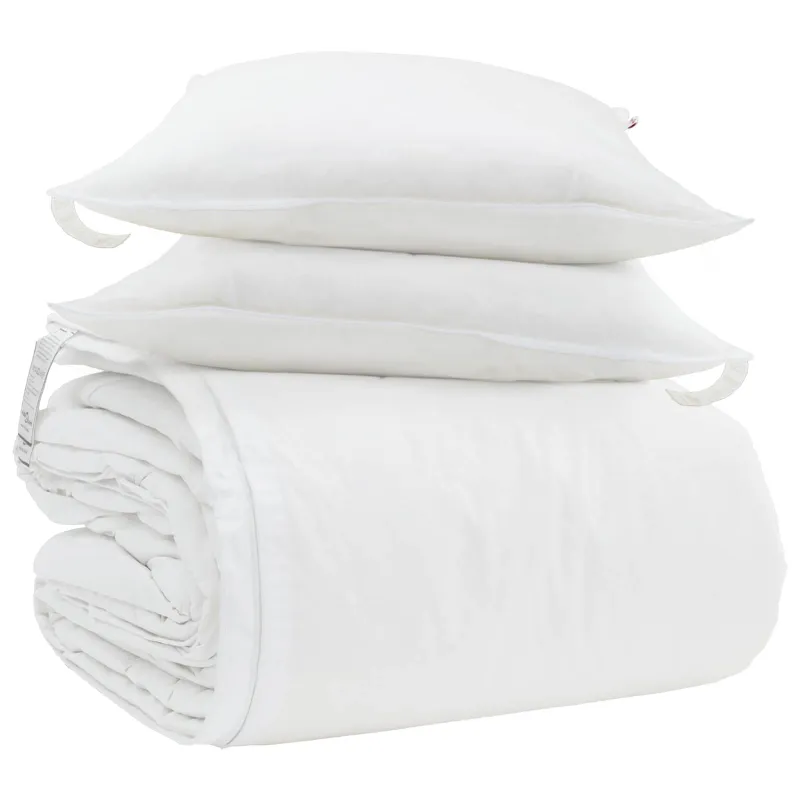 Antklodžių rinkinys su pagalve 3 pcs Balta Plunksna