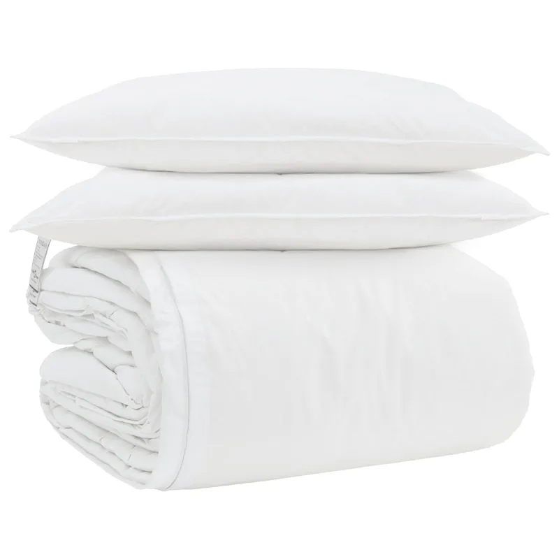 Antklodžių rinkinys su pagalve 3 pcs Balta Plunksna