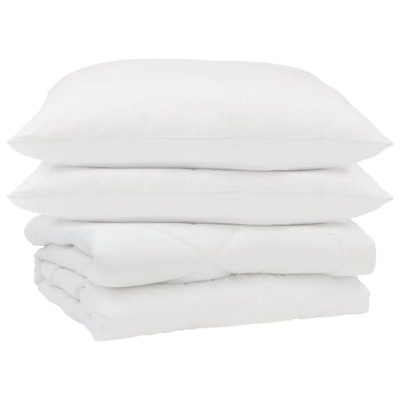Vasaros antklodė su pagalve 3 pcs Balta Mikropluoštas