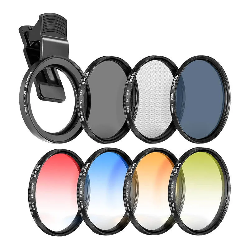 Neewer 58mm smartphone filter set universal