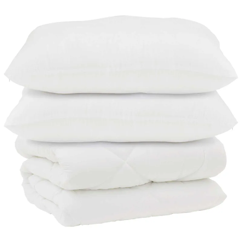 Antklodė su pagalvėmis su pagalve 3 pcs Balta