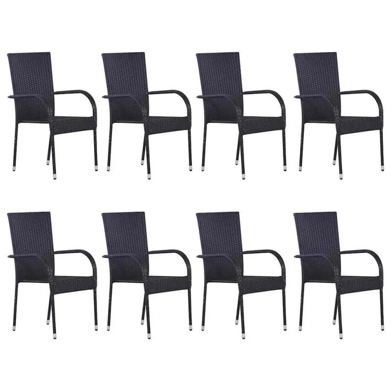 Sodo ruokailuryhmä, 9 osaa, musta (147877+2x310084)