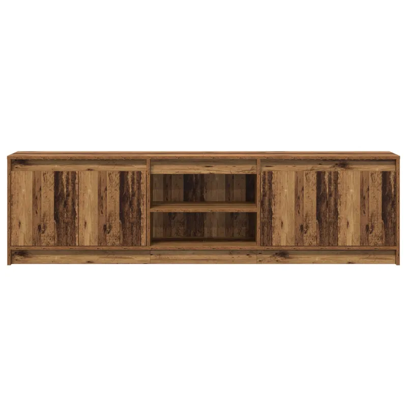 TV vienetai 2 pcs Ruda 180 x 34 x 50 cm Apdirbta mediena