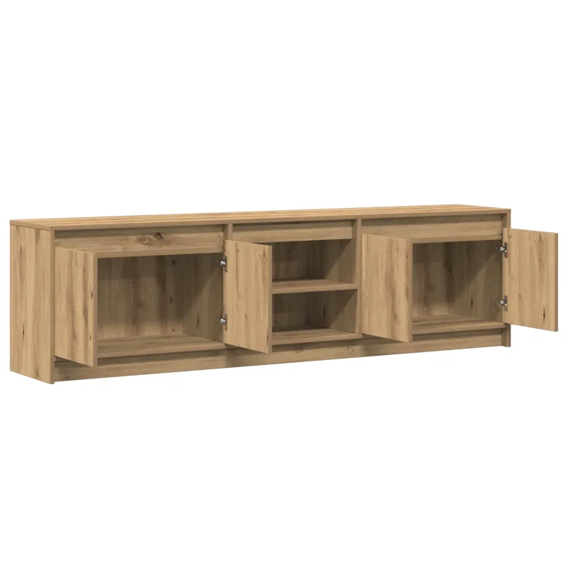 TV vienetai 2 pcs Ruda 180 x 34 x 50 cm Apdirbta mediena