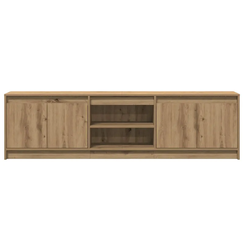 TV vienetai 2 pcs Ruda 180 x 34 x 50 cm Apdirbta mediena