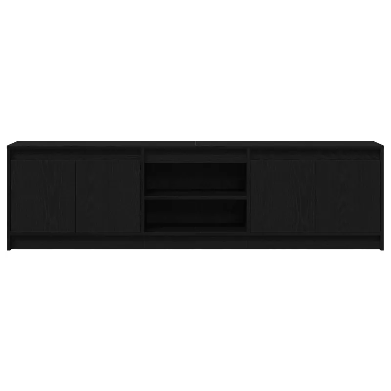 TV vienetai 2 pcs Juoda 180 x 34 x 50 cm Apdirbta mediena
