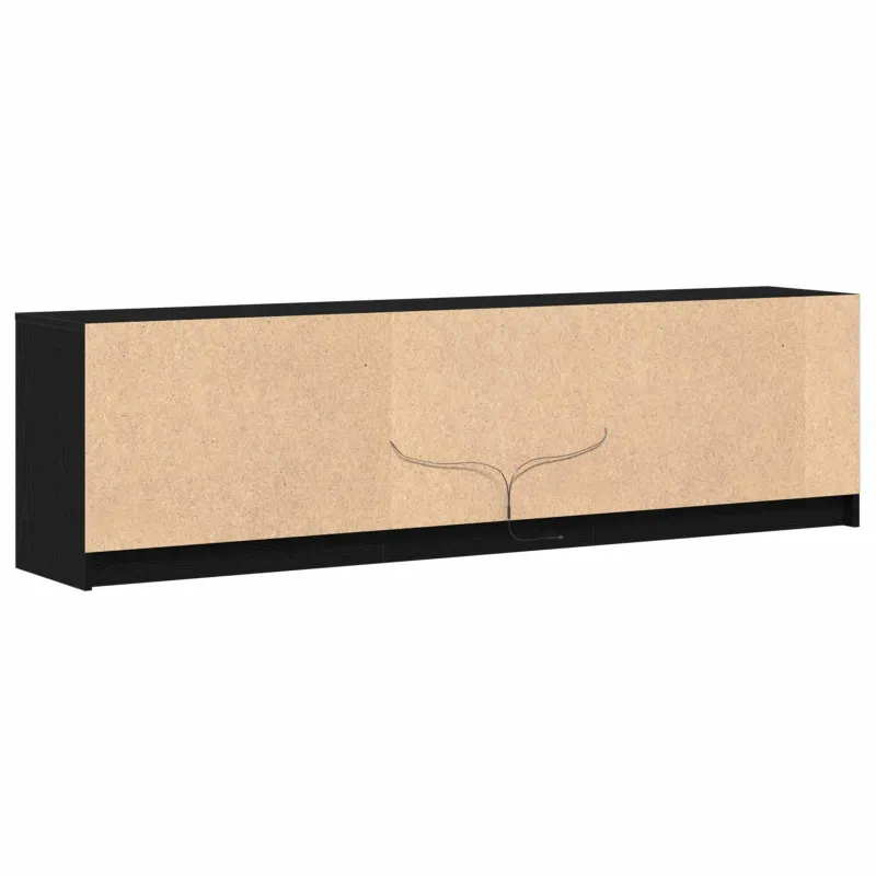 TV vienetai 2 pcs Juoda 180 x 34 x 50 cm Apdirbta mediena