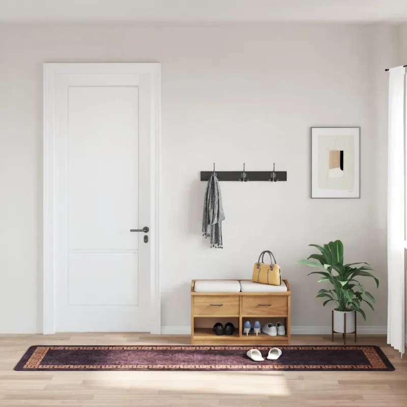 Kilimas, juodos ir auksinės spalvos, 80x300cm