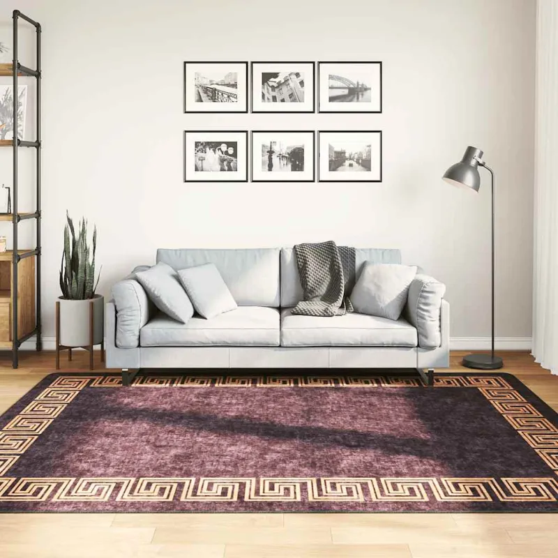 Kilimas, juodos ir auksinės spalvos, 160x230cm