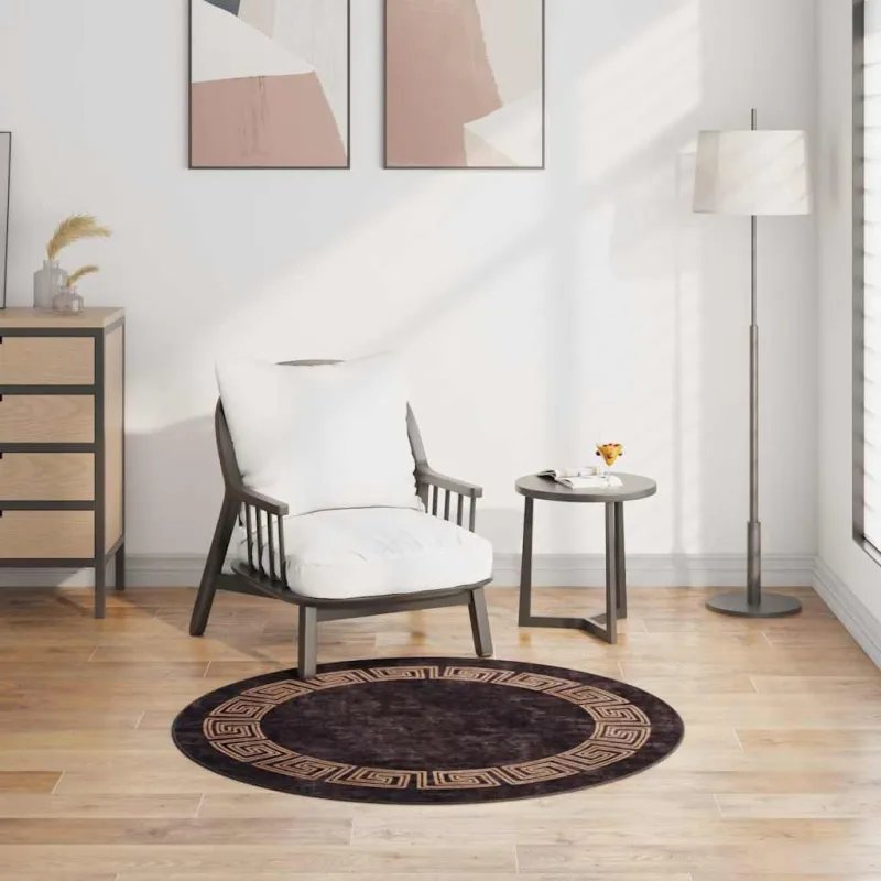 Kilimas, juodos ir auksinės spalvos, 120cm