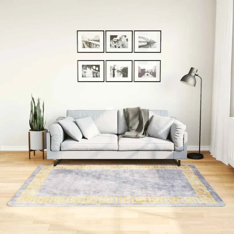 Kilimas, pilkos spalvos, 120x180cm, skalbiamas