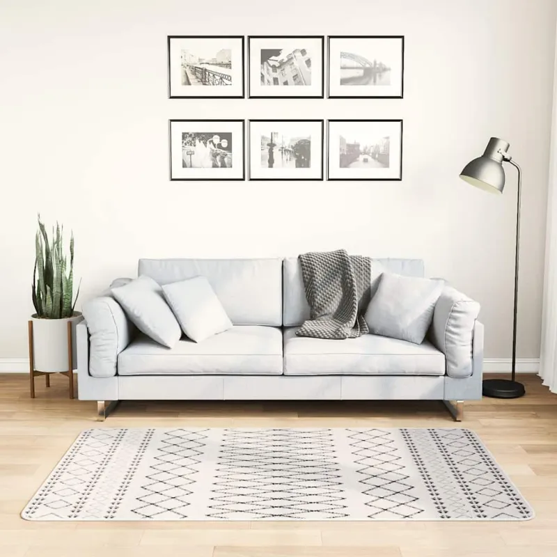 Kilimas, juodos ir baltos spalvos, 80x150cm