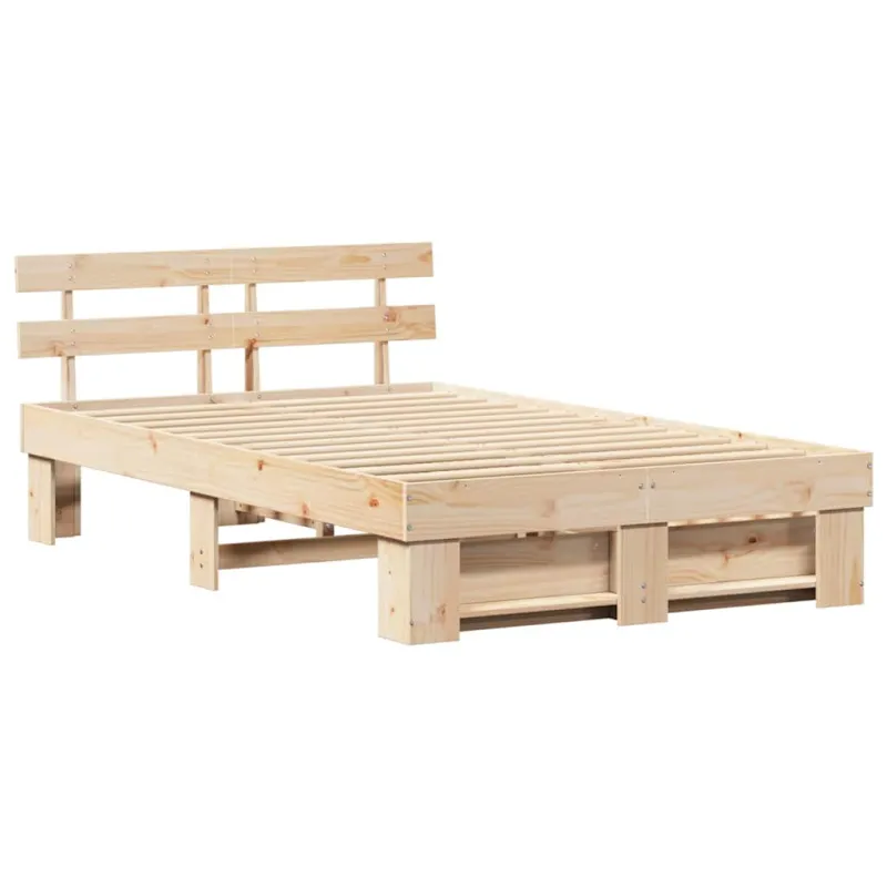Lovos rėmas su stalčių Ruda 135 x 190 cm Kietos pušies mediena