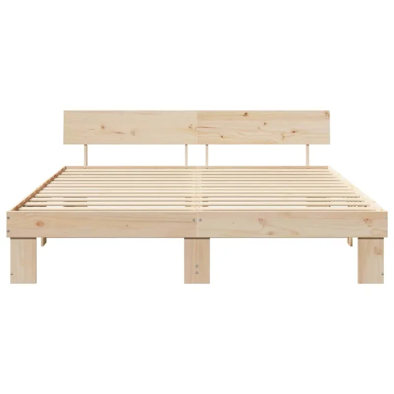 Lovos rėmas Ruda 200 x 200 cm Kietos pušies mediena