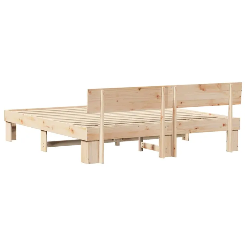 Lovos rėmas Ruda 200 x 200 cm Kietos pušies mediena