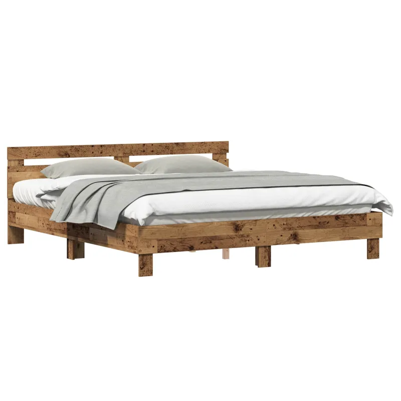 Lovos rėmas Senas medis 203 x 185 x 70 cm Apdirbta mediena