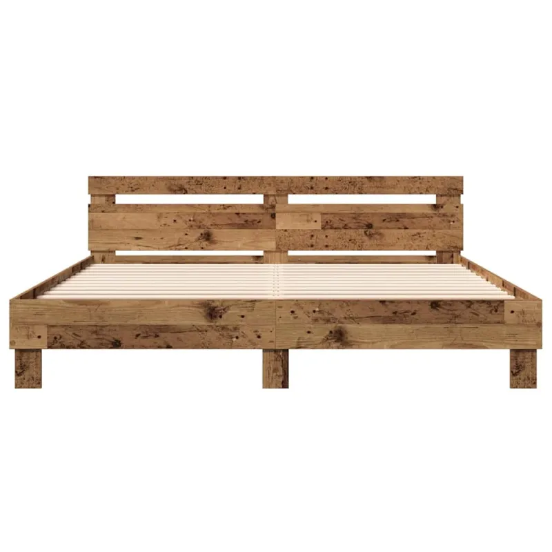 Lovos rėmas Senas medis 203 x 185 x 70 cm Apdirbta mediena