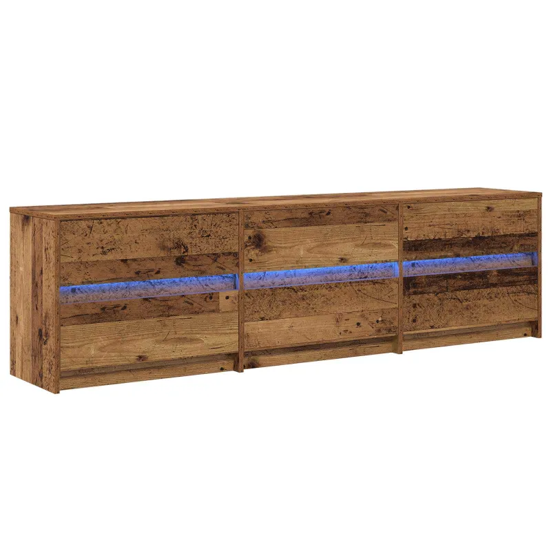TV vienetai 2 pcs Senovinis medis 180 x 34 x 50 cm