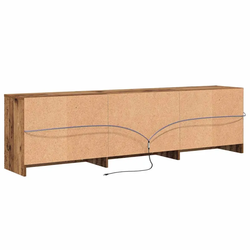 TV vienetai 2 pcs Senovinis medis 180 x 34 x 50 cm