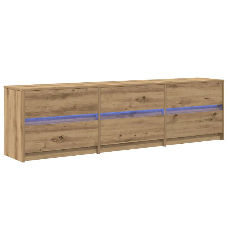 TV vienetai 2 pcs Amatininkų ąžuolas 180 x 34 x 50 cm