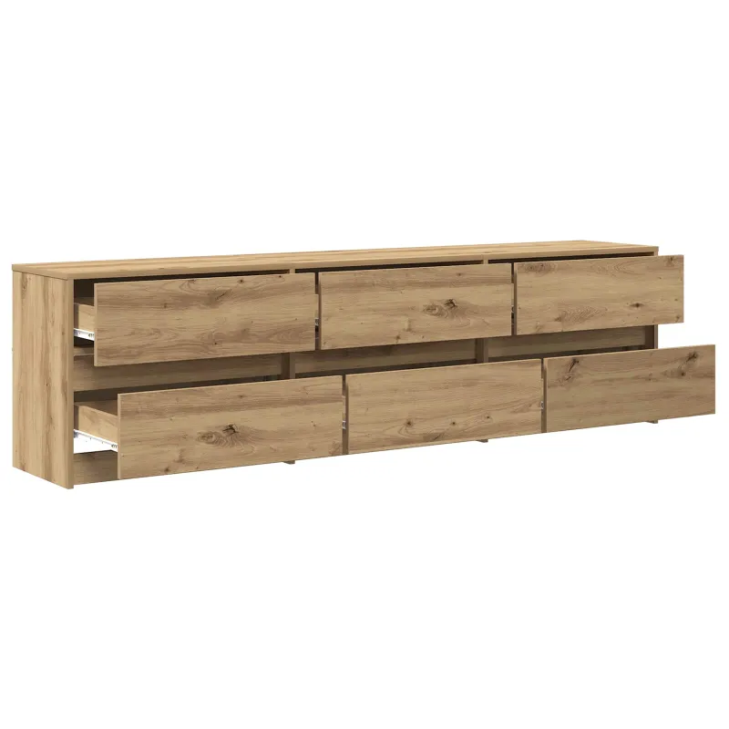 TV vienetai 2 pcs Amatininkų ąžuolas 180 x 34 x 50 cm
