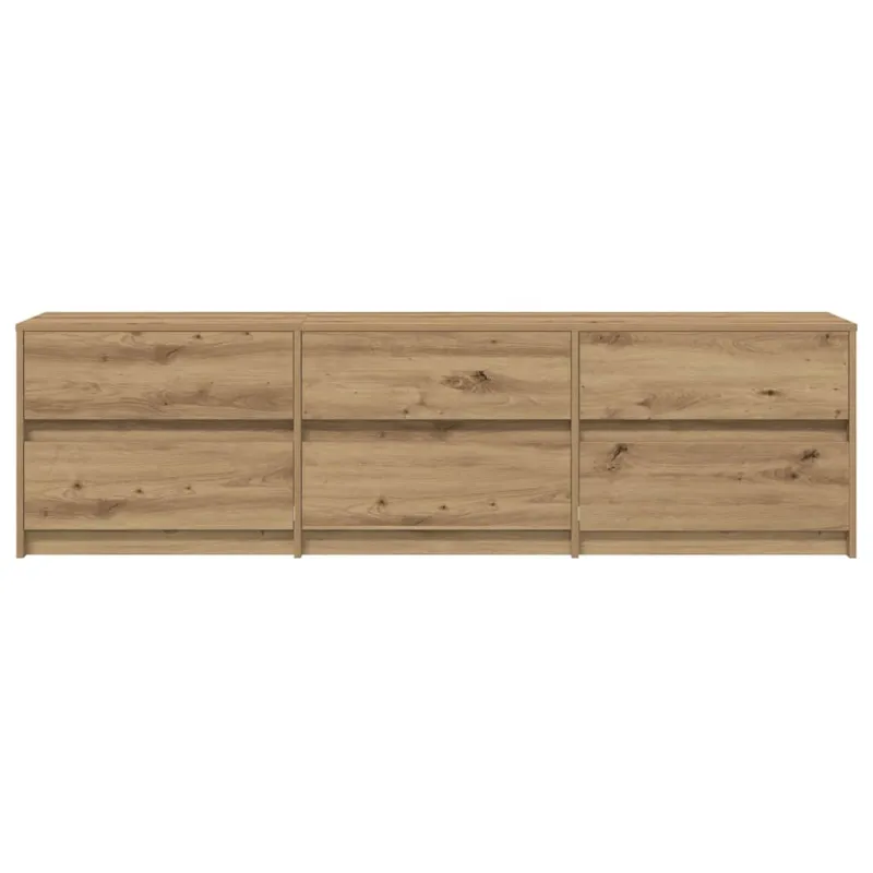 TV vienetai 2 pcs Amatininkų ąžuolas 180 x 34 x 50 cm