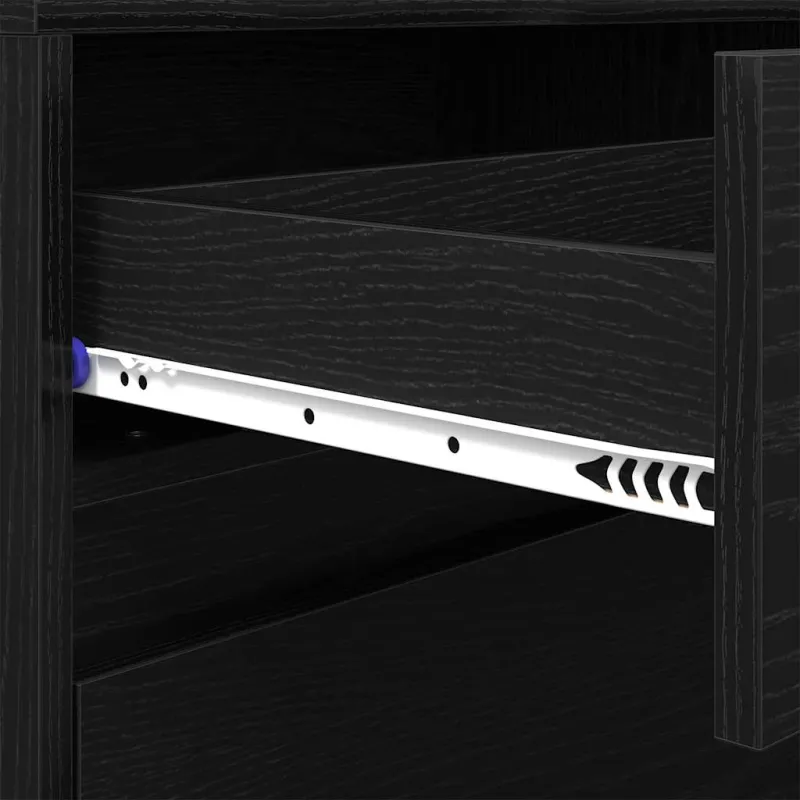 TV vienetai 2 pcs Juodas ąžuolas 180 x 34 x 50 cm