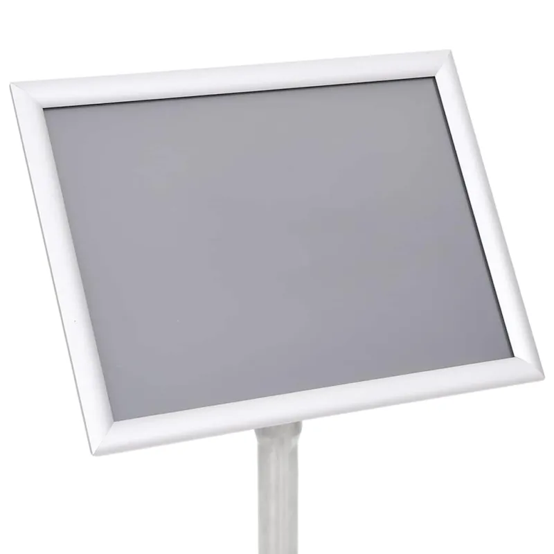 Plakato stendai 2 pcs Sidabro 32.7 x 24 x 108 cm Aliuminis