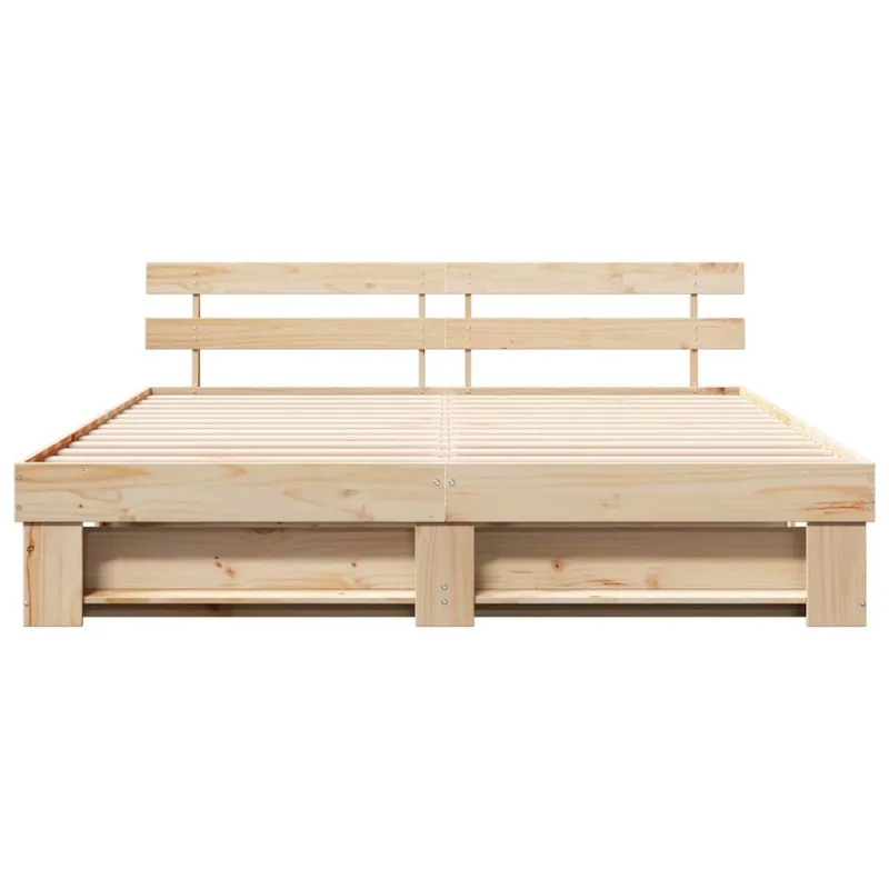 Lovos rėmas Ruda 200 x 200 cm Kietos pušies mediena