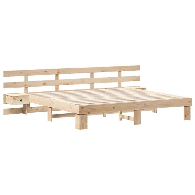Lovos rėmas Ruda 200 x 200 cm Kietos pušies mediena