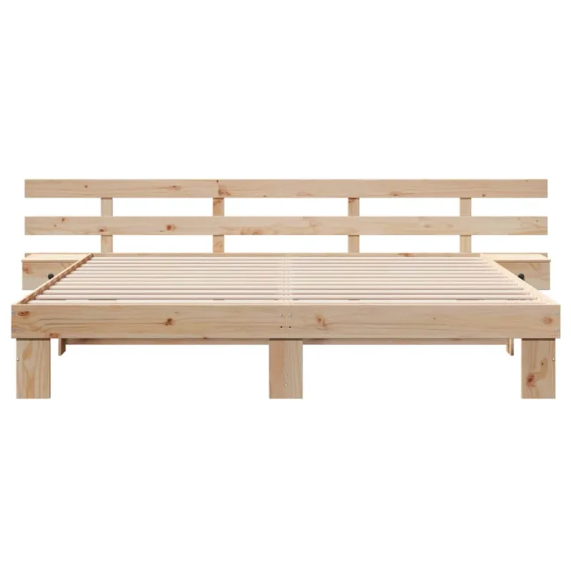 Lovos rėmas Ruda 200 x 200 cm Kietos pušies mediena