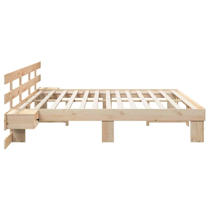 Lovos rėmas Ruda 200 x 200 cm Kietos pušies mediena
