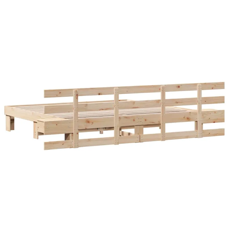 Lovos rėmas Ruda 200 x 200 cm Kietos pušies mediena