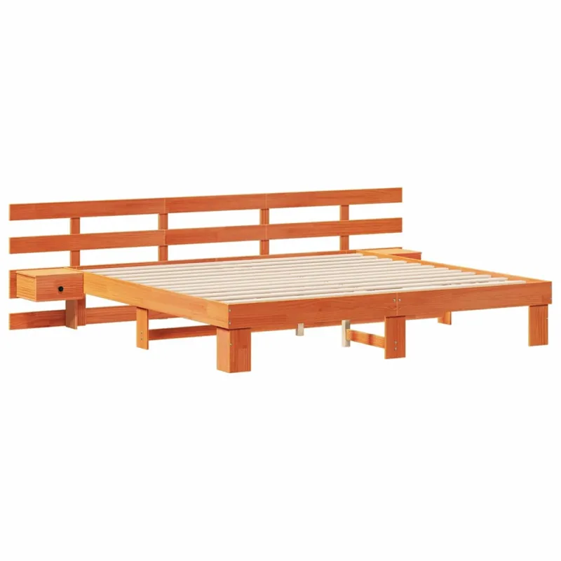 Lovos rėmas Ruda 200 x 200 cm Kietos pušies mediena