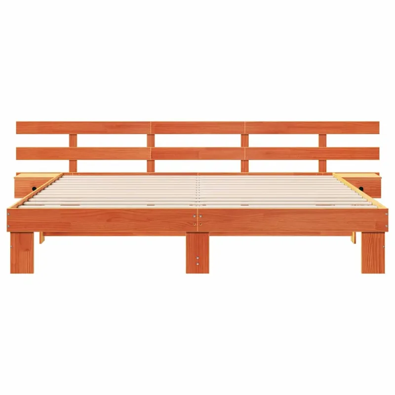 Lovos rėmas Ruda 200 x 200 cm Kietos pušies mediena