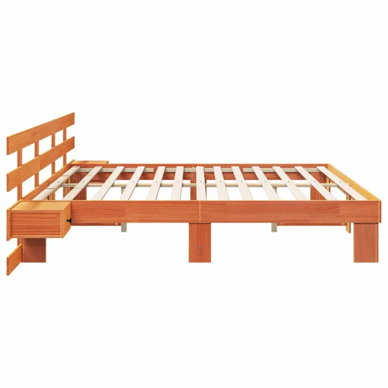 Lovos rėmas Ruda 200 x 200 cm Kietos pušies mediena