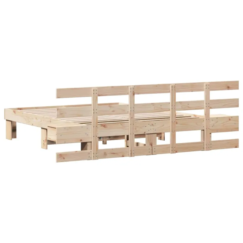 Lovos rėmas Ruda 150 x 200 cm Kietos pušies mediena